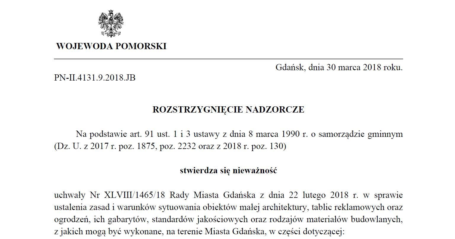 Uchwała krajobrazowa w Gdańsku
