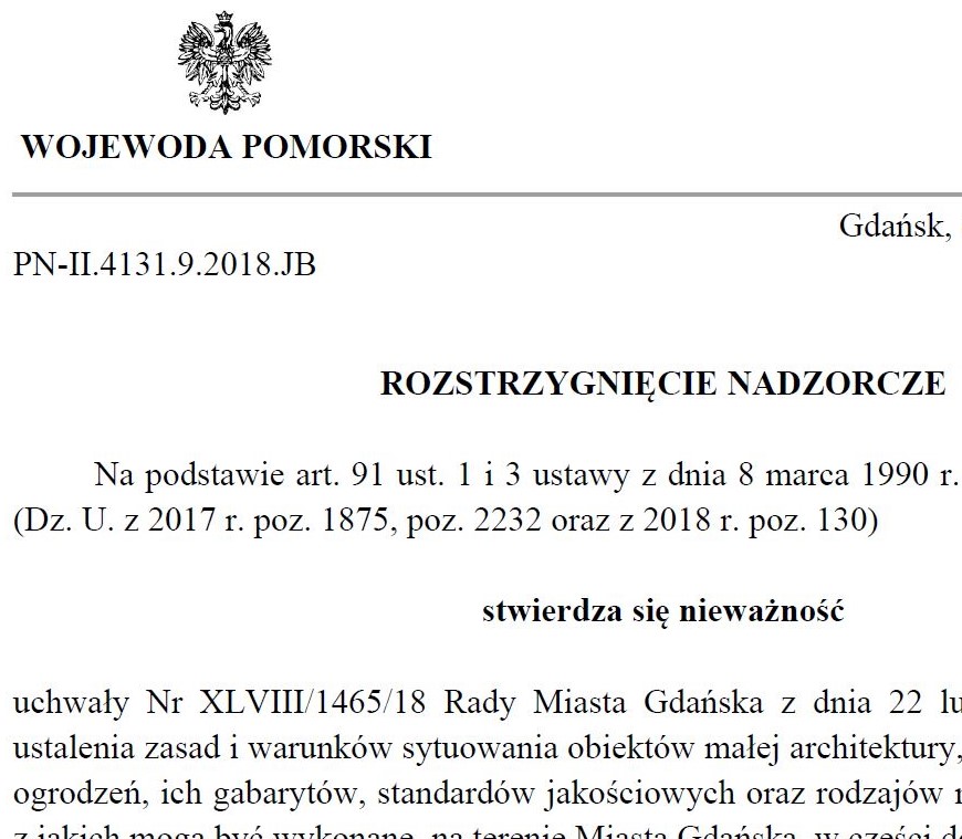 uchwała krajobrazowa w Gdańsku