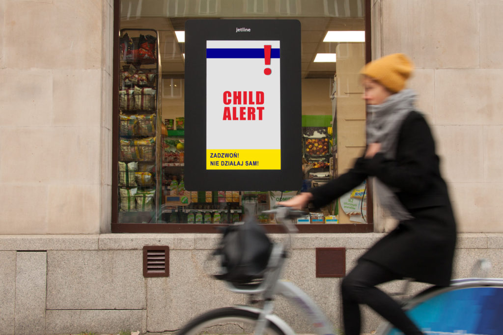 DOOH dla child alert