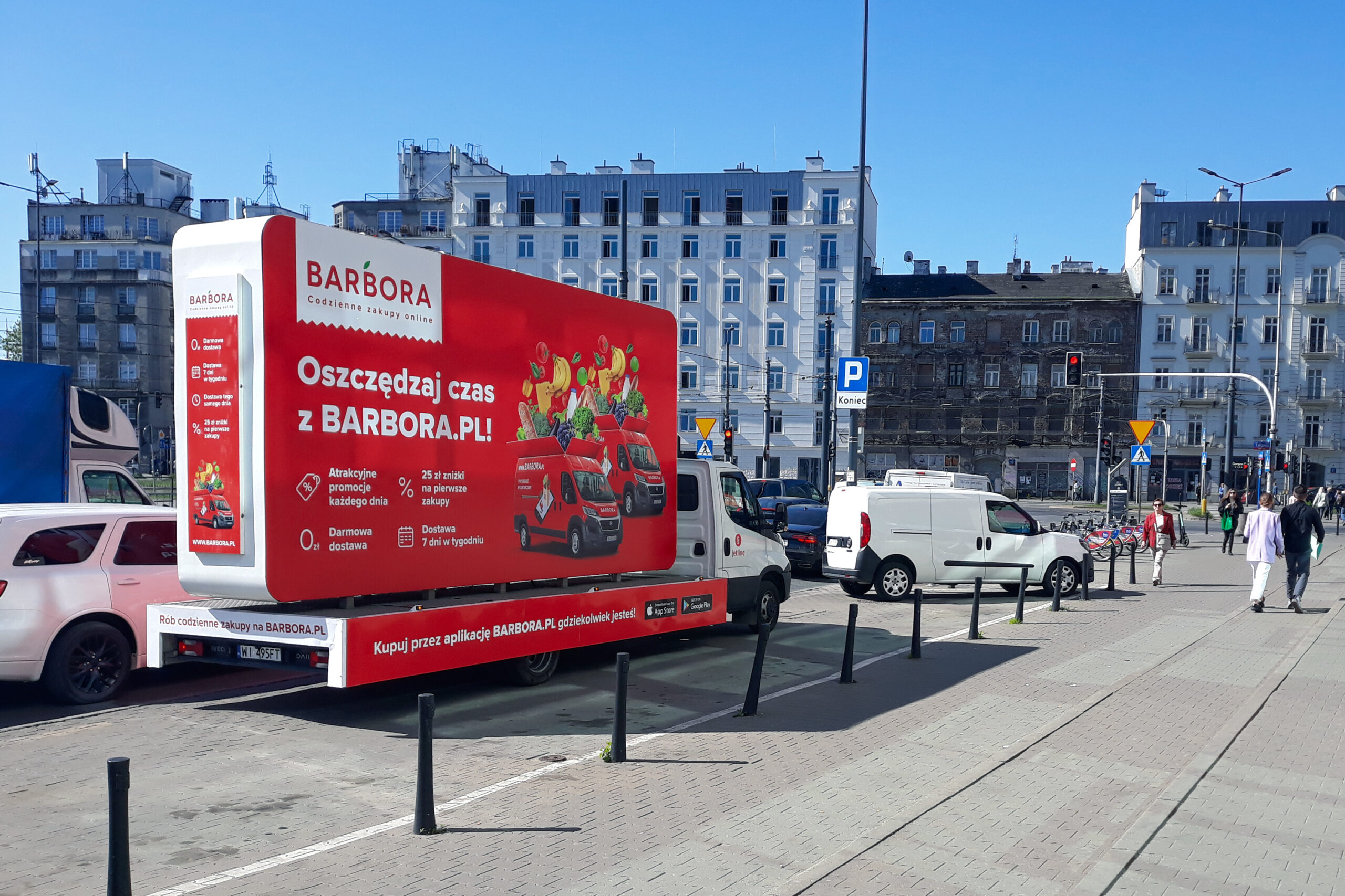 Samochody reklamowe -Barbora MOBIJet