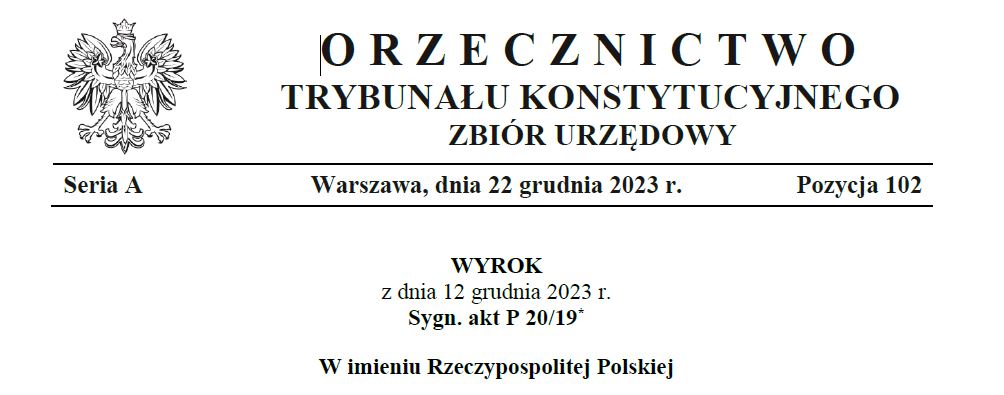 Trybunału Konstytucyjnego